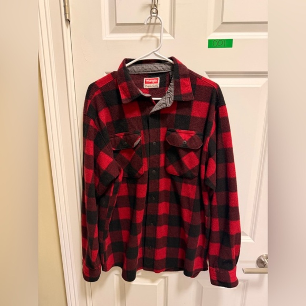 Mens Wrangler Flannel Shirt